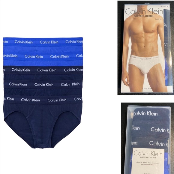 Calvin Klein Other - Calvin Klein 5/$39 Hip Briefs Men’s Underwear Size